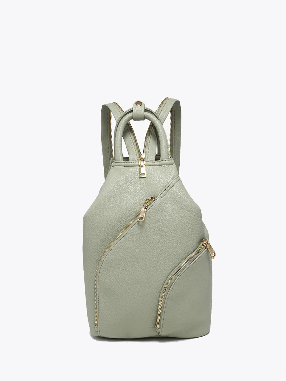 Maura Diagonal Zipper Backpack