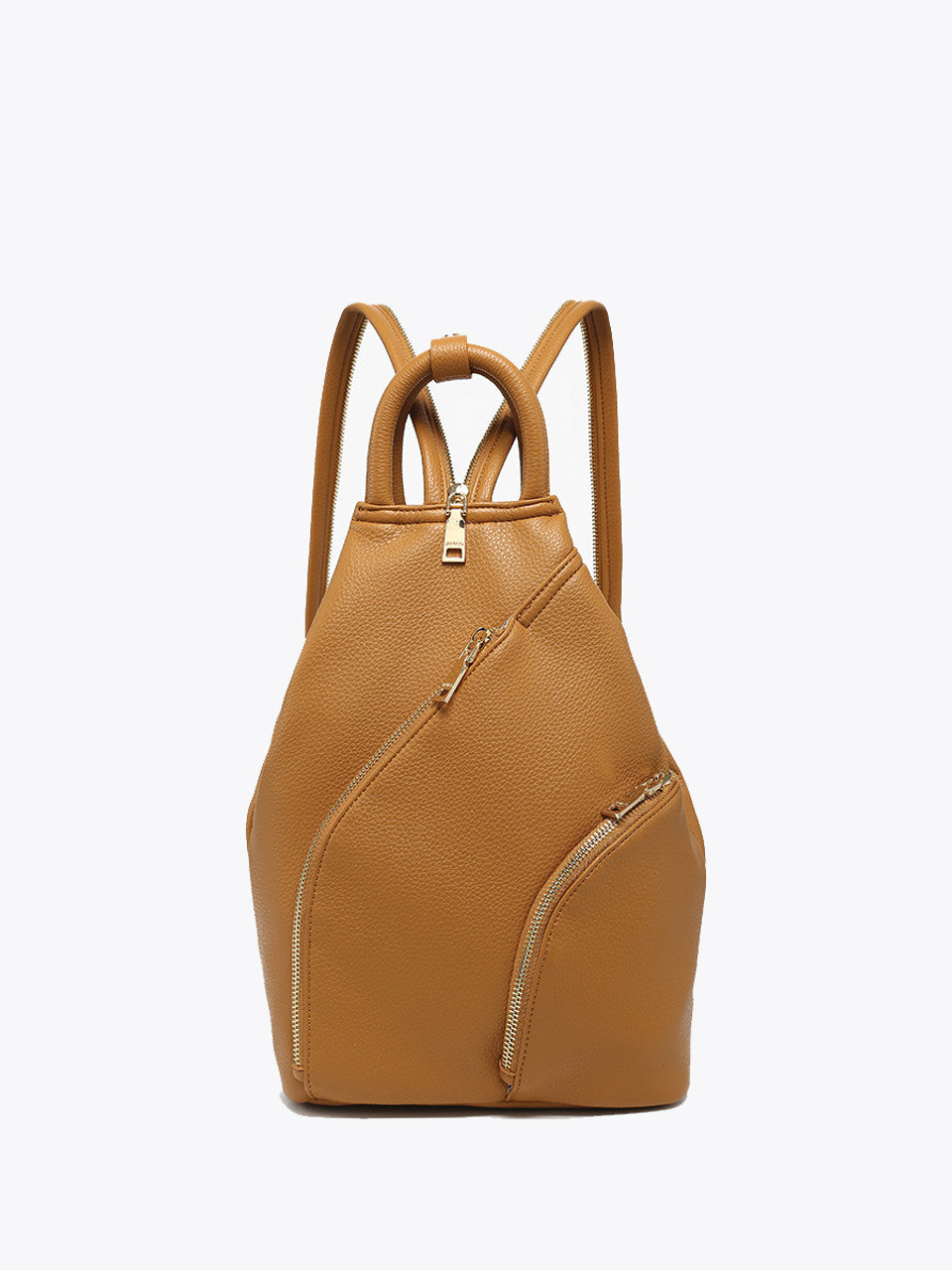 Maura Diagonal Zipper Backpack