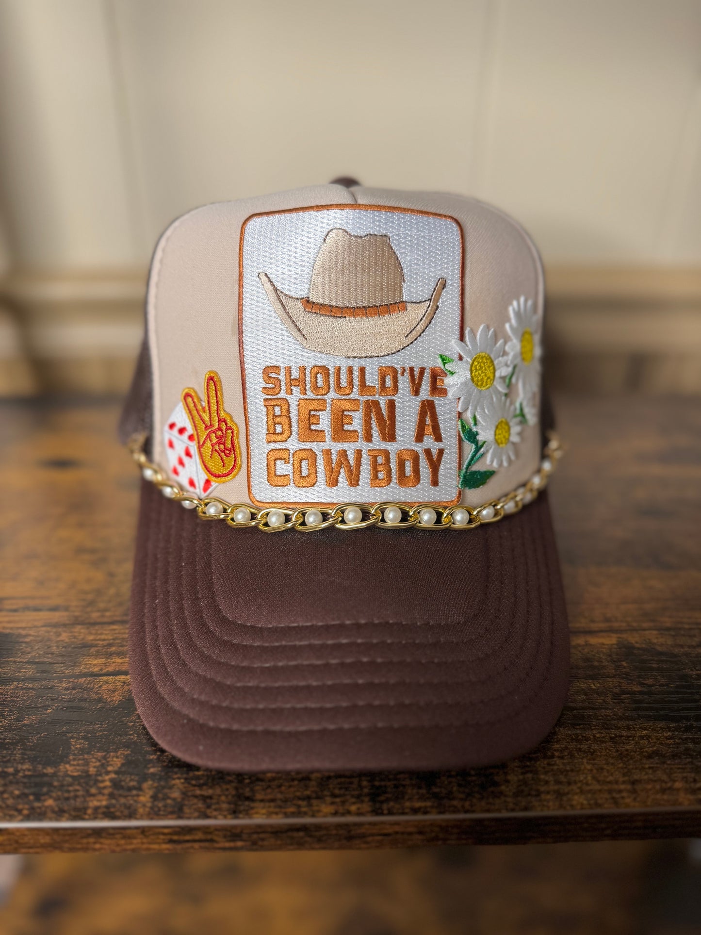 Should've Been A Cowboy Trucker Hat