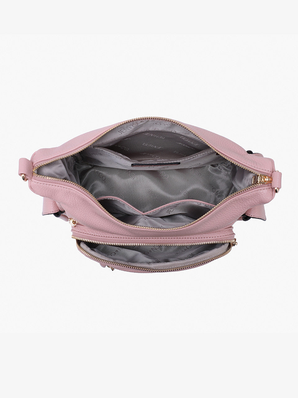 Nicole Multi-Zip Crossbody w/ Side Pockets