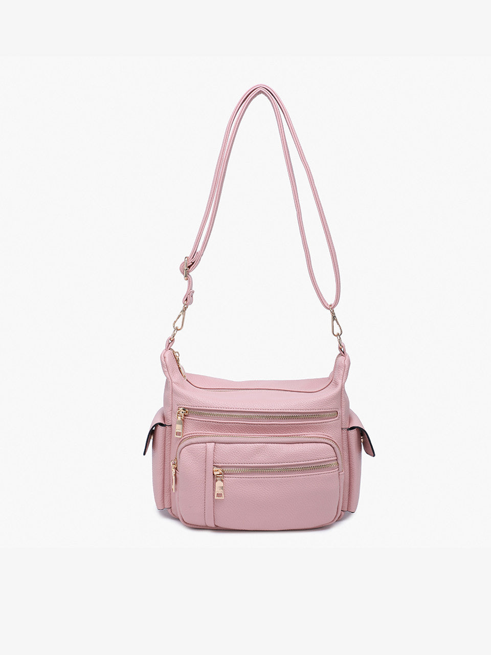 Nicole Multi-Zip Crossbody w/ Side Pockets