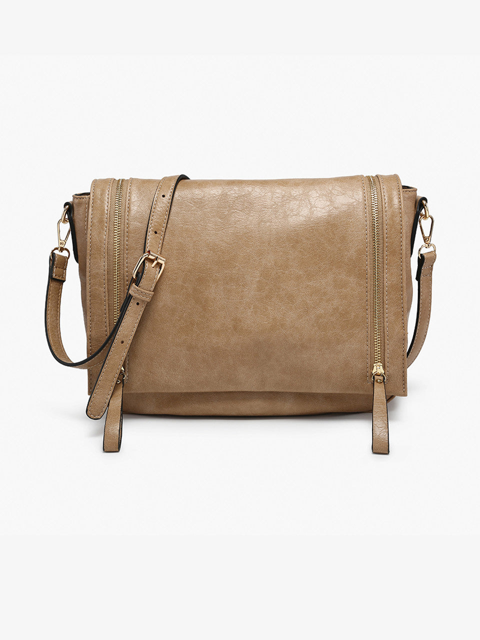 Foster Distressed Dual Zip Crossbody