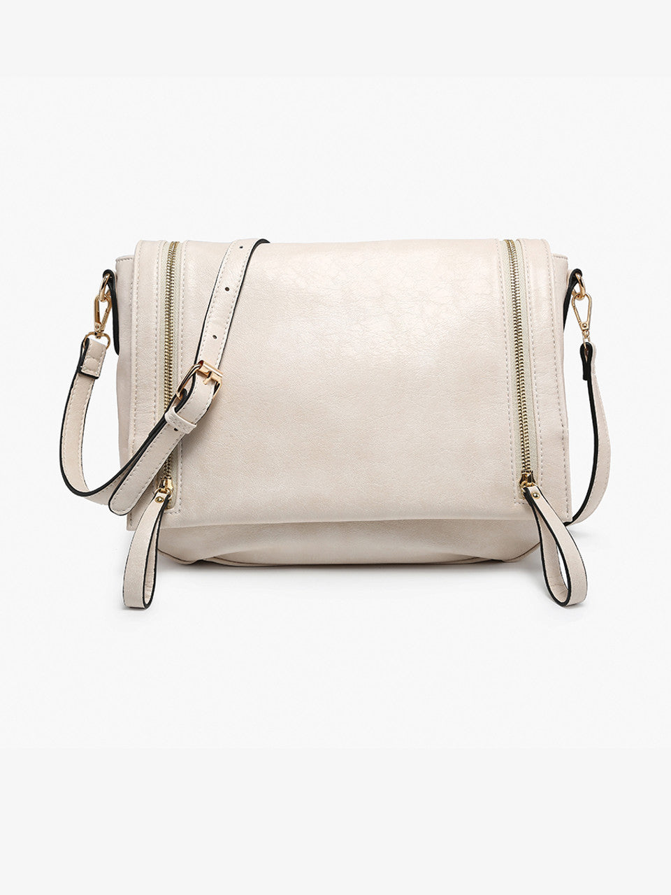 Foster Distressed Dual Zip Crossbody