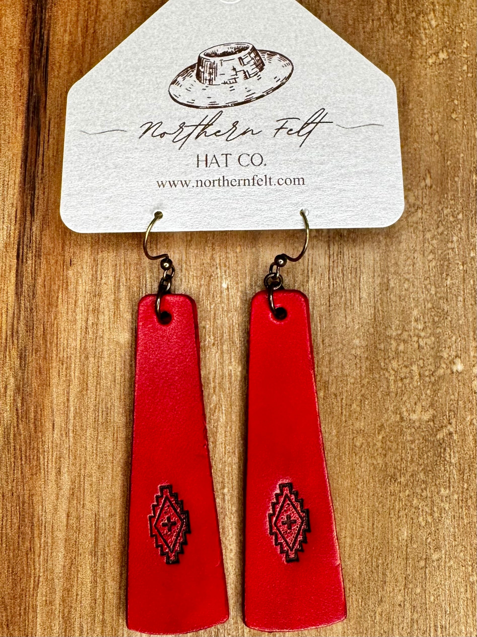 Hand Tooled Western Style Leather Bar