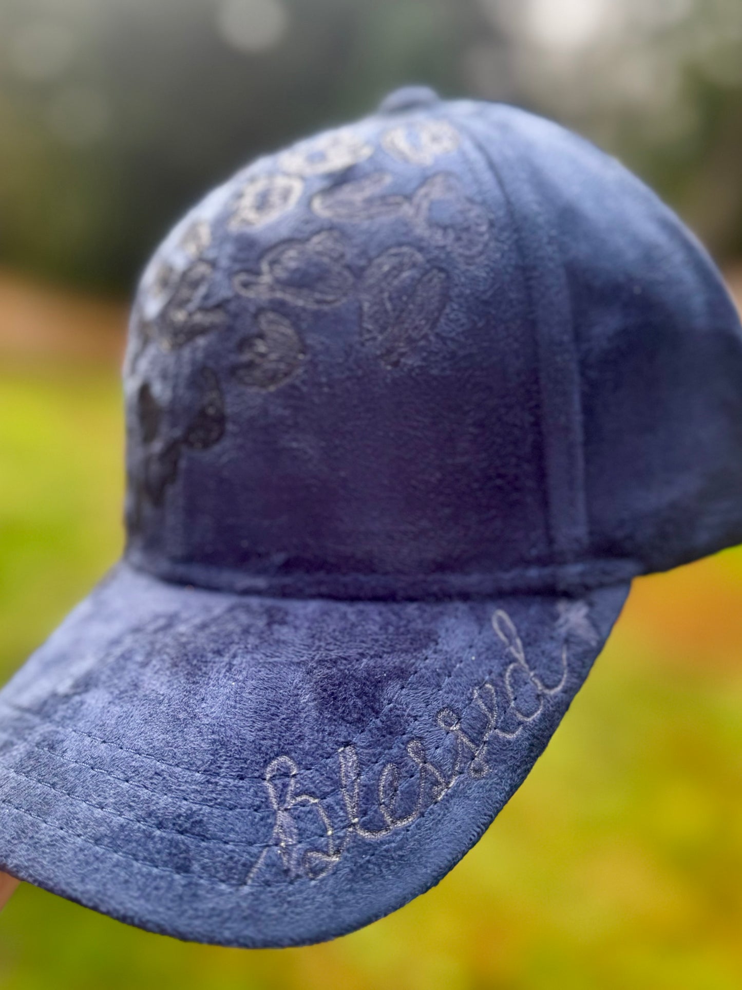 Cheetah Print Navy Ball Cap