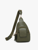 Sofia Sling Bag w/ Flapover Pocket