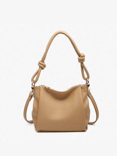 Chicago Knotted Shoulder Bag w/ Crossbody Strap