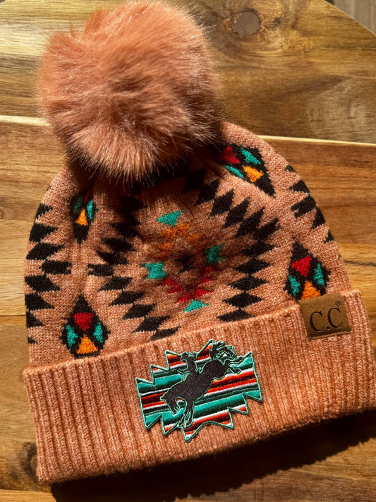 Buckin' Bronc Aztec Beanie