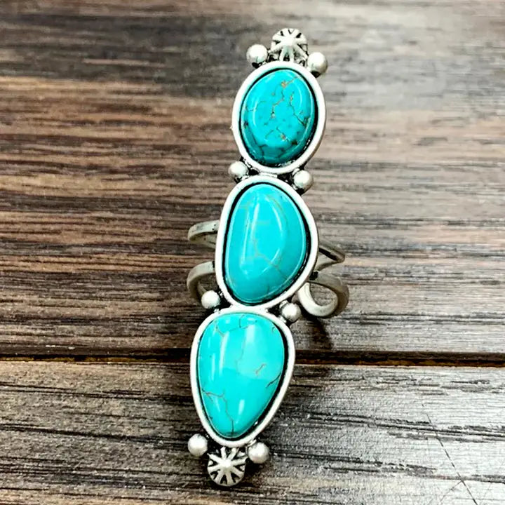 Turquoise Adjustable Ring