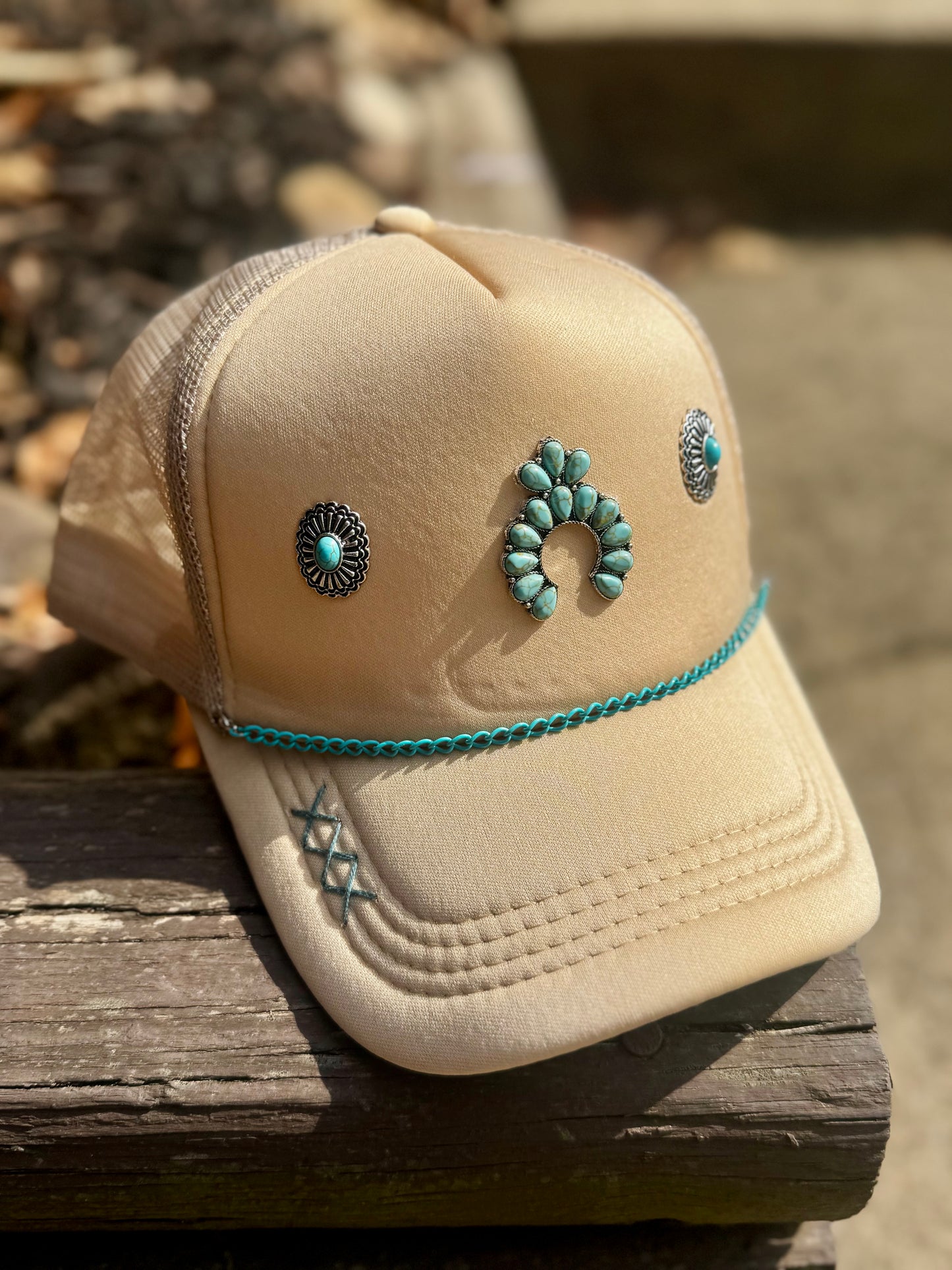 Turquoise Concho Hat