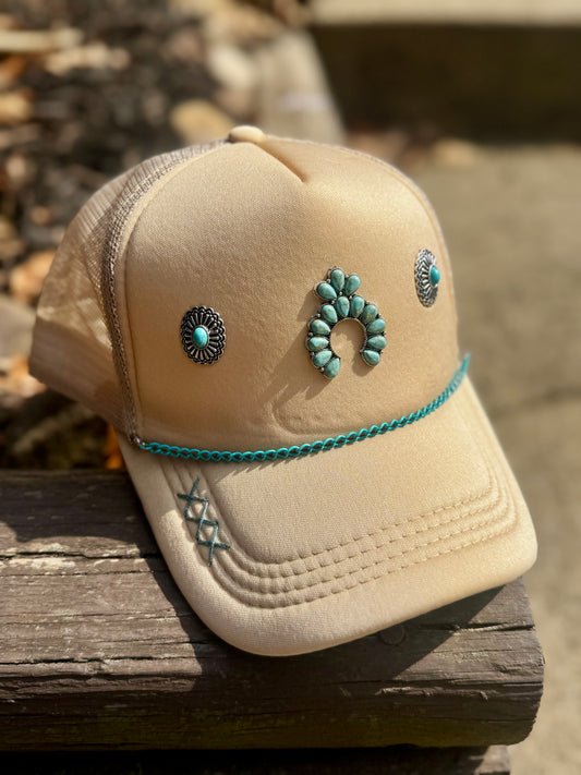 Turquoise Concho Hat