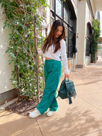 Jewel Distressed Bucket Backpack w/ Fringe