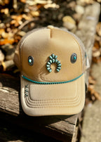 Turquoise Concho Hat
