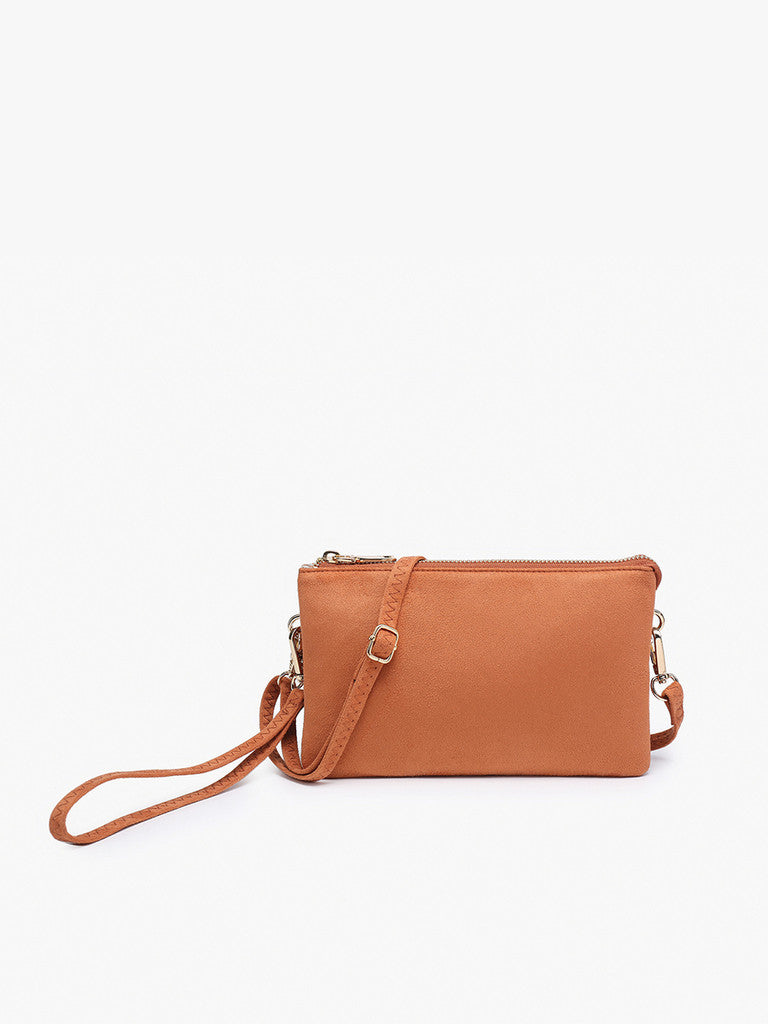 Austin Smooth 3 Compartment Crossbody/Wristlet