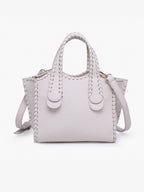 Marla Whipstitch Shaped Satchel