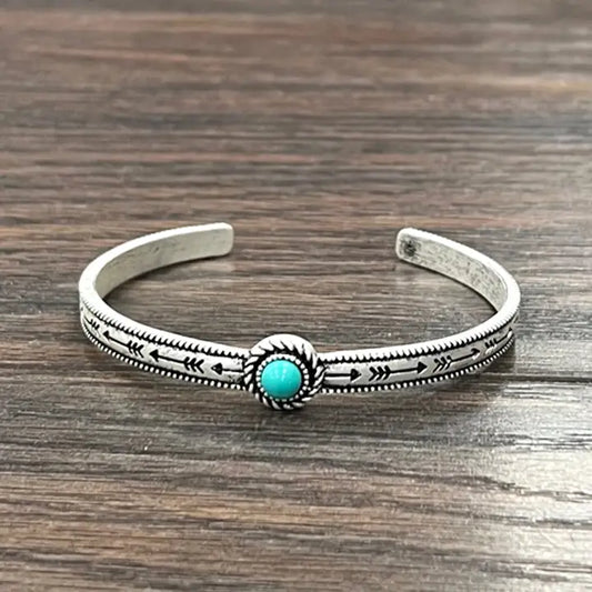 Small C-Cuff Turquoise Cuff Bracelet